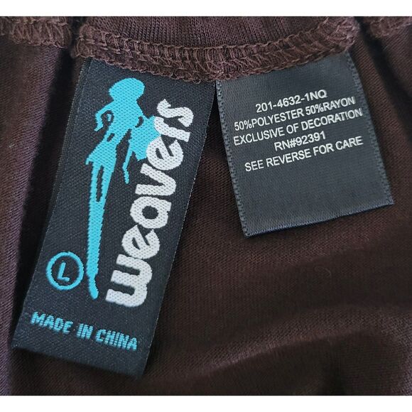 Weavers‎ Women's Size L Brown Mini Dress Spaghetti Straps Buttons Faux Pockets - Picture 7 of 9